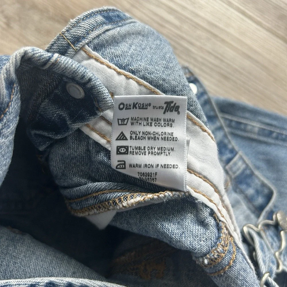 Vintage 90s Oshkosh‎ B'gosh Baby 24 Months vestbak Denim Overalls